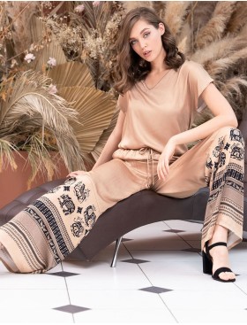 Комплект топ со штанами Mia-Amore RIANNA 1856, Цвет: песочный, Размеры: 3XL, изображение 4