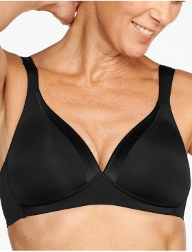 Бескаркасный гладкий бюстгальтер Naturana 5119 черный, Цвет: черный, Размеры: 75A