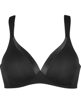 Бескаркасный гладкий бюстгальтер Naturana 5119 черный, Цвет: черный, Размеры: 75A, изображение 3