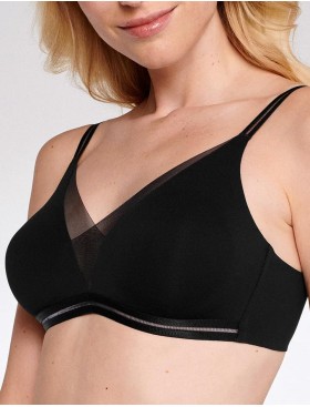 Бесшовный мягкий бюстгальтер Naturana 5658 черный, Цвет: черный, Размеры: 90D, изображение 3