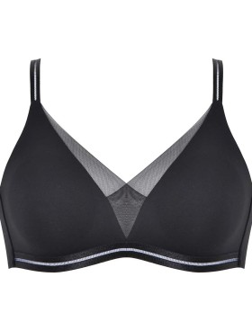 Бесшовный мягкий бюстгальтер Naturana 5658 черный, Цвет: черный, Размеры: 90D, изображение 5