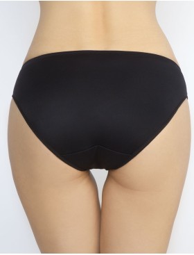 Трусы слипы низкой посадки Senselle PLATINUM 22005 черный/серебристый пион, Цвет: черный/пион, Размеры: L, изображение 2