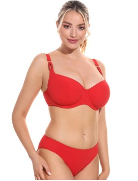 Раздельный купальник с мягкой чашкой Jolidon FJ52U красный, Цвет: красный, Размеры: 85B