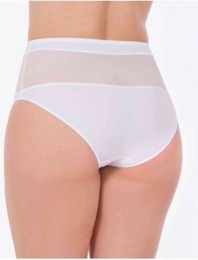 Трусы слипы миди Lina A 4917 белый, Цвет: белый, Размеры: M, изображение 2