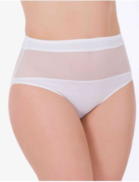 Трусы слипы миди Lina A 4917 белый, Цвет: белый, Размеры: M
