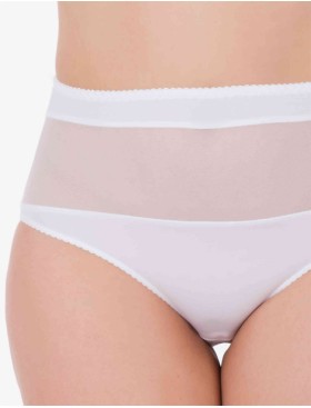 Трусы слипы миди Lina A 4917 белый, Цвет: белый, Размеры: M, изображение 3