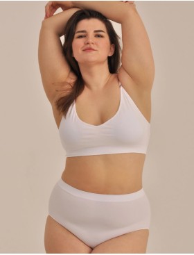 Топ со съемными вкладышами MY BR364PS bianco, Цвет: белый, Размеры: 3XL, изображение 4