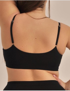 Топ со съемными вкладышами MY BR364PS nero, Цвет: черный, Размеры: 3XL, изображение 2