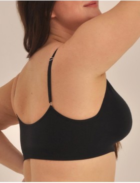 Топ со съемными вкладышами MY BR364PS nero, Цвет: черный, Размеры: 3XL, изображение 3