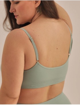Топ со съемными вкладышами MY BR364PS pistache, Цвет: зеленый, Размеры: 3XL, изображение 2