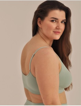 Топ со съемными вкладышами MY BR364PS pistache, Цвет: зеленый, Размеры: 3XL, изображение 3