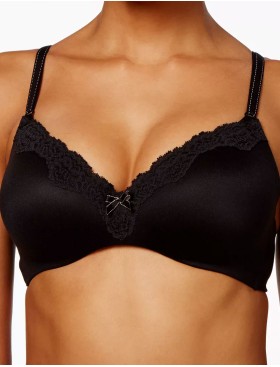 Формованный бюстгальтер без косточек Maidenform 9456 черный/бежевый, Цвет: черный/бежевый, Размеры: 70A