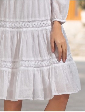 Платье-туника из хлопка Mia-Amore ARGENTINA 1755, Цвет: белый, Размеры: M, изображение 4