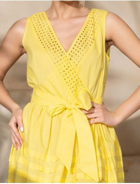 Сарафан из хлопка Mia-Amore ROCHELLE 1611 лимонный, Цвет: лимонный, Размеры: M, изображение 5