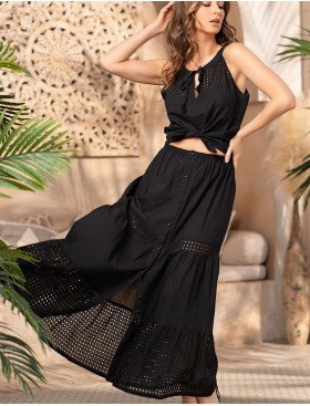 Комплект топ + юбка Mia-Amore ROCHELLE 1612 черный, Цвет: черный, Размеры: L