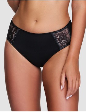 Трусы слипы из микрофибры Senselle PLATINUM 2010008 черный/серебристый пион, Цвет: черный/пион, Размеры: XL