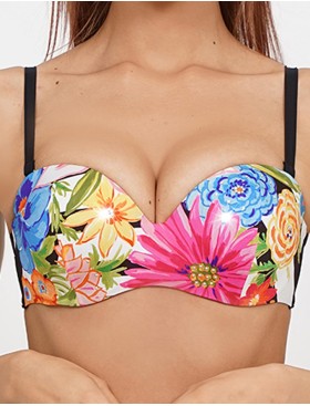 Открытый купальник UNICONF CB292 DREAMY GARDEN, Цвет: голубой, Размеры: 75B, изображение 3