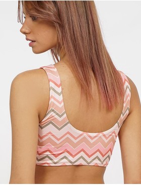 Пляжный топ UNICONF CBB263 TROPICAL FEVER, Цвет: розовый, Размеры: S, изображение 2