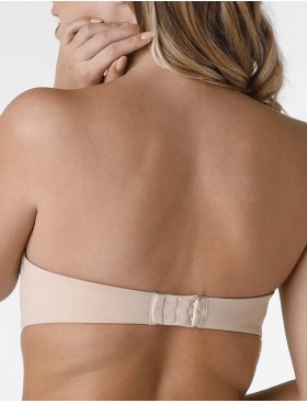 Гладкий бюстгальтер без бретелей Wonderbra W032D бежевый, Цвет: бежевый, Размеры: 85I, изображение 2