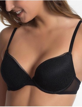 Бюстгальтер формованный Wonderbra W06TF черный, Цвет: черный, Размеры: 70D