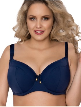 Синий пляжный бюстгальтер Akcent AN200 M, Цвет: темно-синий, Размеры: 75E, изображение 2