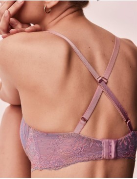 Кружевной бюстгальтер пуш-ап Alles MADERA P-UP, Цвет: сиреневый, Размеры: 70G, изображение 2
