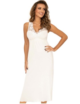 Сорочка с кружевным верхом Donna KRISTINA LONG экрю, Цвет: экрю, Размеры: L