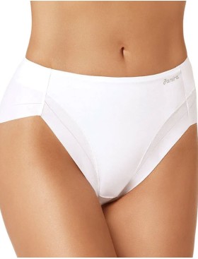 Хлопковые трусы-миди с утяжкой Janira SHAPE COTTON BAND 1032076 blanco, Цвет: blanco (белый), Размеры: XL