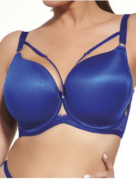 Бюстгальтер балконет Kris Line SISI ultra, Цвет: синий, Размеры: 70G