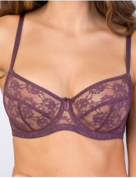 Бюстгальтер с мягкими кружевными чашками Lina A 6010 крокус, Цвет: крокус, Размеры: 70F