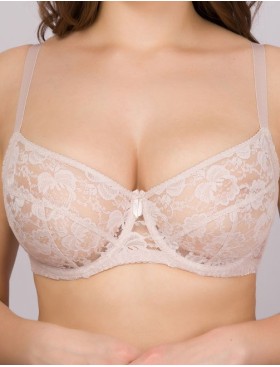 Бюстгальтер с мягкими кружевными чашками Lina A 6010 серебристый пион, Цвет: серебристый пион, Размеры: 70D