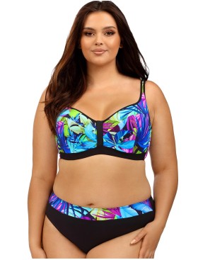 Купальник с уплотненной чашкой Lorin L2529/3 BIG, Цвет: флора, Размеры: 85C