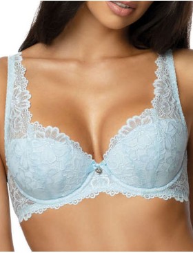 Бюстгальтер балконет тюльпан MAT CARMELA niebieski M-053-22, Цвет: голубой, Размеры: 65E