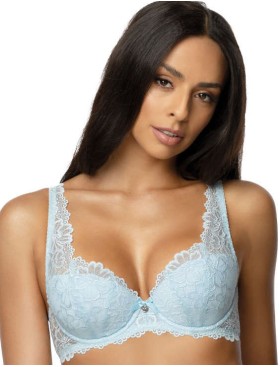 Бюстгальтер балконет тюльпан MAT CARMELA niebieski M-053-22, Цвет: голубой, Размеры: 65E, изображение 3