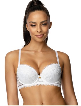 Бюстгальтер балконет пуш-ап MAT ESTELLE bialy M-0198-11-1, Цвет: белый, Размеры: 65D, изображение 3