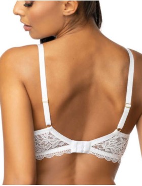 Кружевной бюстгальтер пуш-ап MAT ESTELLE bialy M-0198-11, Цвет: белый, Размеры: 65E, изображение 2