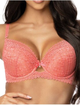 Бюстгальтер балконет пуш-ап MAT MADDIE koral M-3633-11-1, Цвет: коралловый, Размеры: 65D
