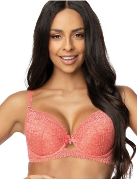 Бюстгальтер балконет пуш-ап MAT MADDIE koral M-3633-11-1, Цвет: коралловый, Размеры: 65D, изображение 3