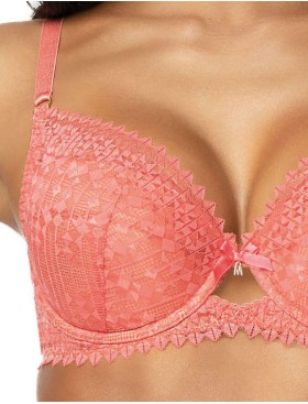 Бюстгальтер балконет пуш-ап MAT MADDIE koral M-3633-11-1, Цвет: коралловый, Размеры: 65D, изображение 4
