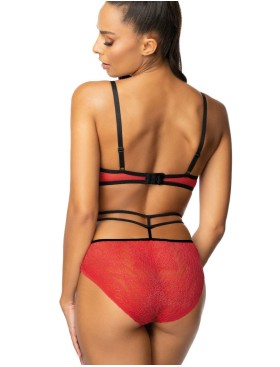 Бюстгальтер с лентами MAT LOREN M-3636-11 czerwono-czarny, Цвет: красный, Размеры: 80C, изображение 7