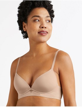 Бескаркасный гладкий бюстгальтер Maidenform DM2301 миндаль, Цвет: миндаль, Размеры: 85D, изображение 3