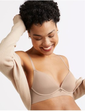 Бескаркасный гладкий бюстгальтер Maidenform DM2301 миндаль, Цвет: миндаль, Размеры: 85D, изображение 5