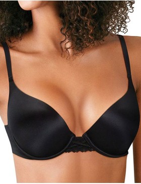 Гладкий бюстгальтер пуш-ап Maidenform DM0066 черный, Цвет: черный, Размеры: 80B