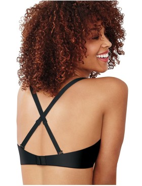 Гладкий бюстгальтер пуш-ап Maidenform DM0066 черный, Цвет: черный, Размеры: 80B, изображение 2