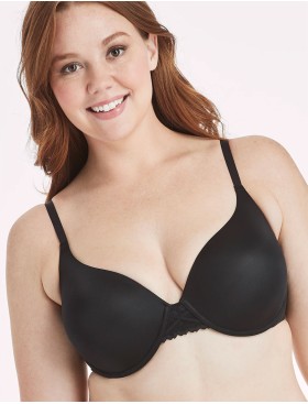 Гладкий бюстгальтер пуш-ап Maidenform DM0066 черный, Цвет: черный, Размеры: 80B, изображение 3