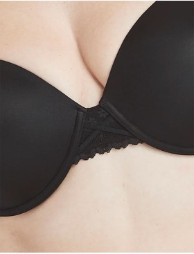 Гладкий бюстгальтер пуш-ап Maidenform DM0066 черный, Цвет: черный, Размеры: 80B, изображение 9