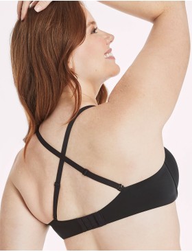 Гладкий бюстгальтер пуш-ап Maidenform DM0066 черный, Цвет: черный, Размеры: 80B, изображение 4