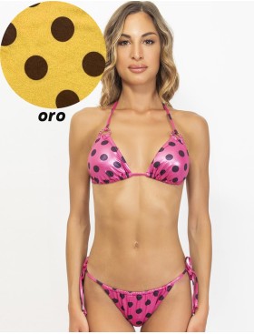 Купальник бикини в горох Sielei CO32 oro, Цвет: oro (золотой), Размеры: 75B