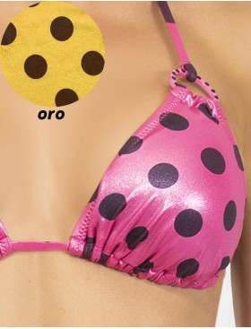 Купальник бикини в горох Sielei CO32 oro, Цвет: oro (золотой), Размеры: 75B, изображение 3