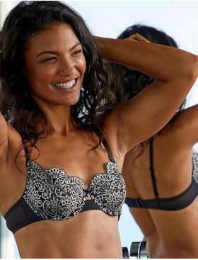 Бюстгальтер мягкий Wonderbra W0AQ8 черный/слоновая кость, Цвет: черный/слоновая кост, Размеры: 80E, изображение 2